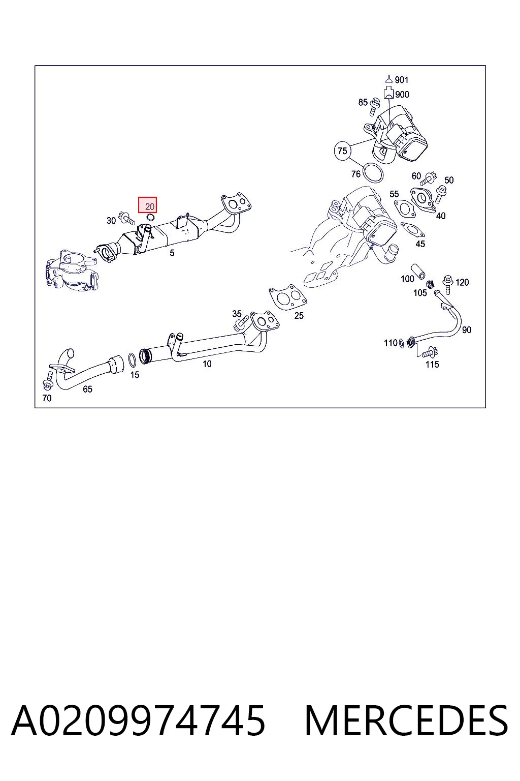 A0209974745 Mercedes Ущільнювальне кільце, універсальне