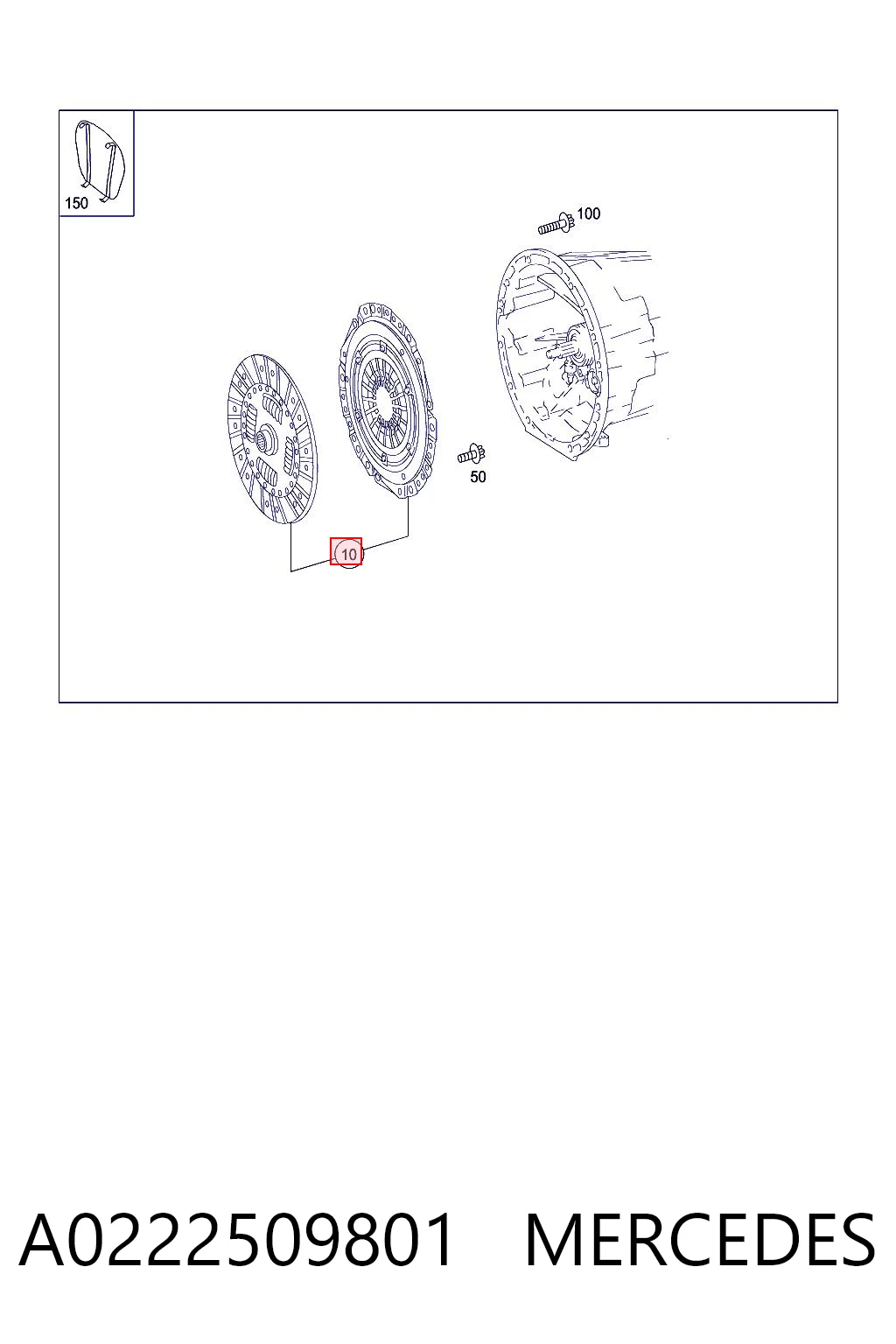 A0222509801 Mercedes