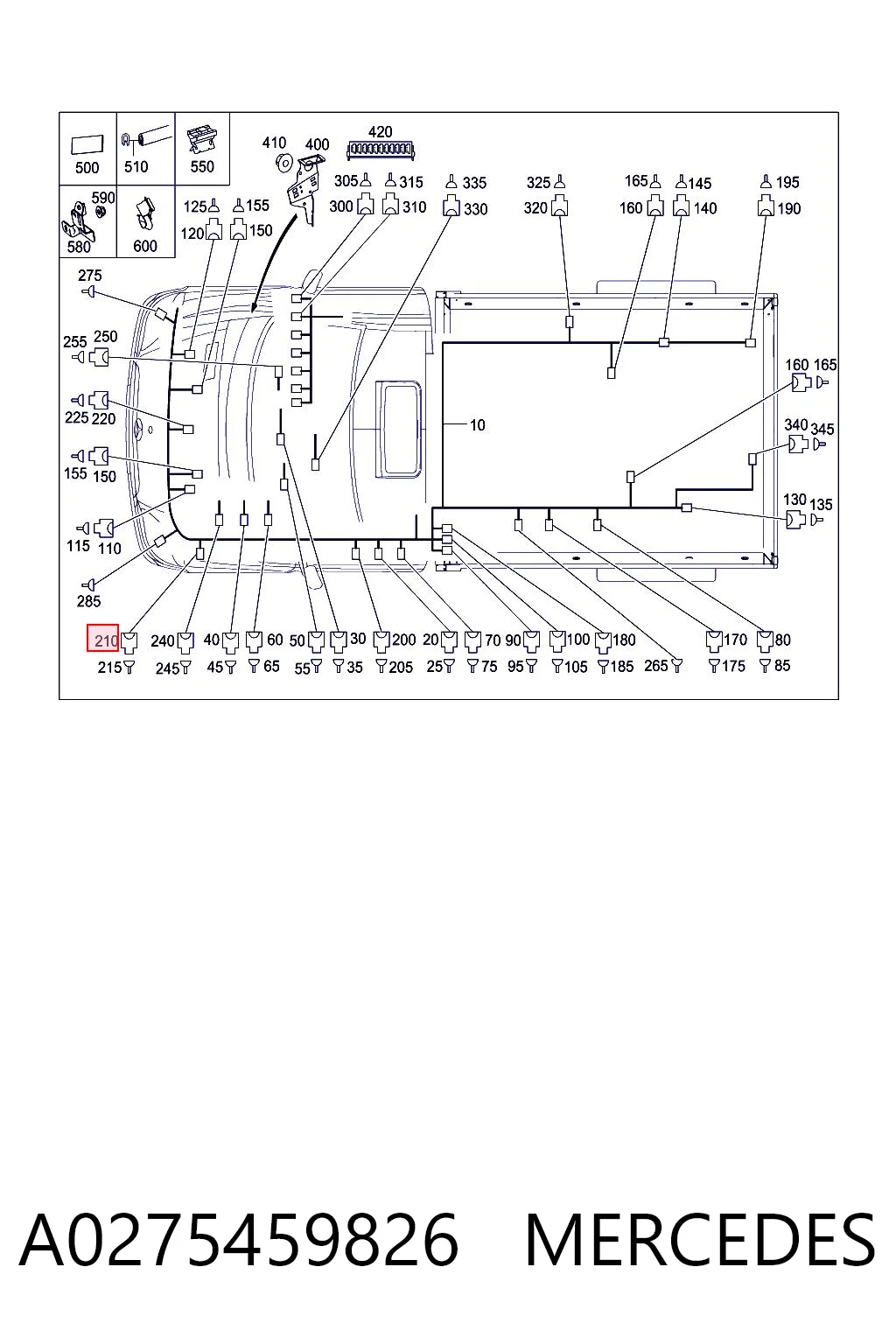 A0275459826 Mercedes 