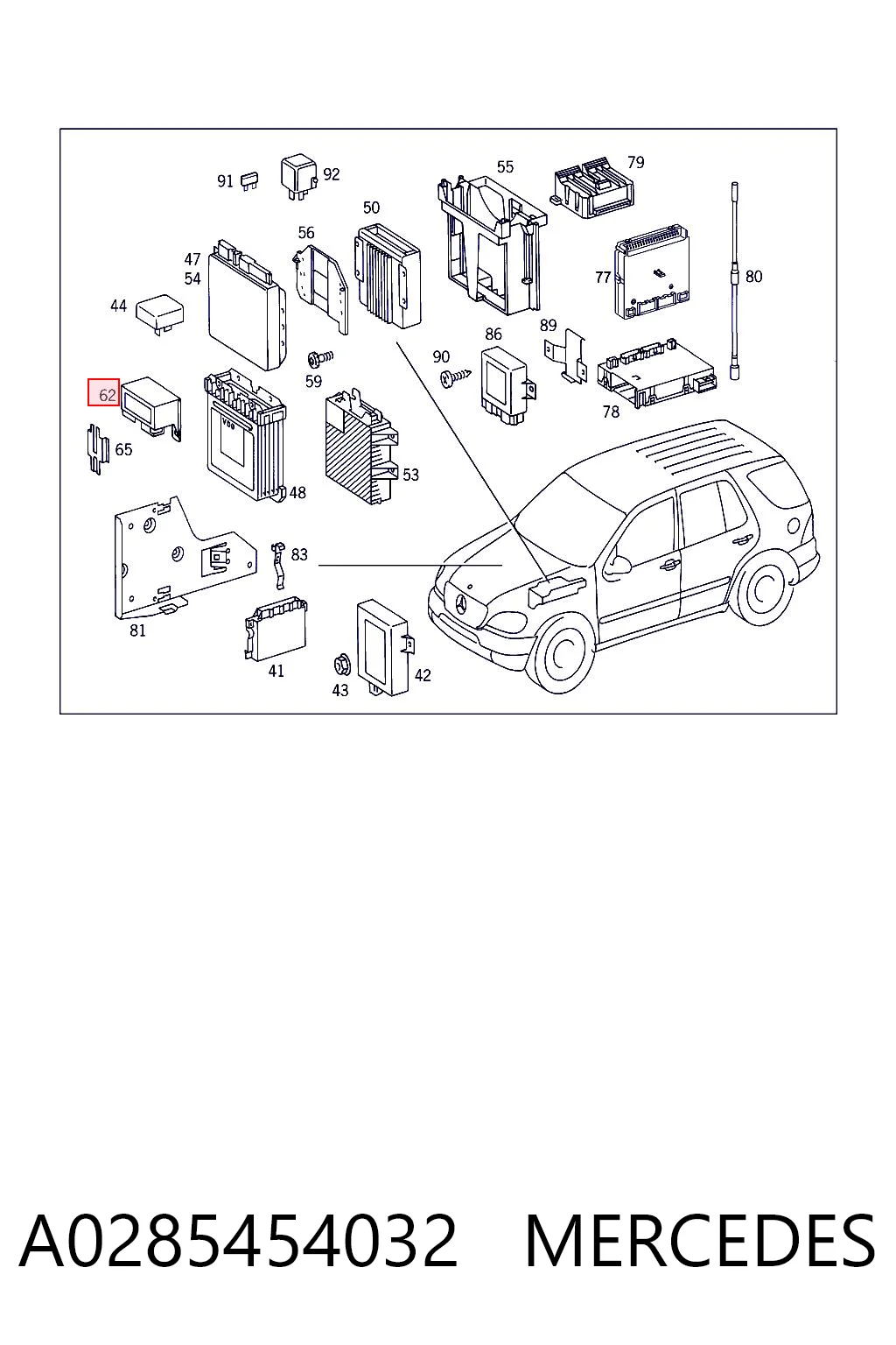 A0285454032 Mercedes Реле свічок накалу