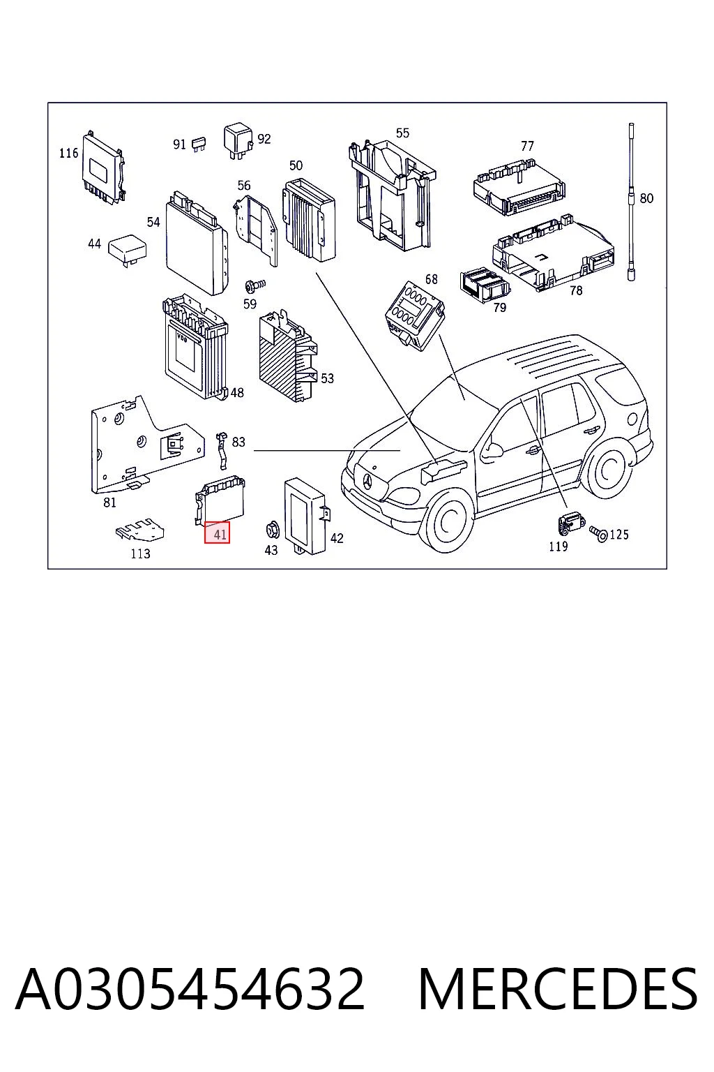 A0305454632 Mercedes Регулятор оборотів вентилятора