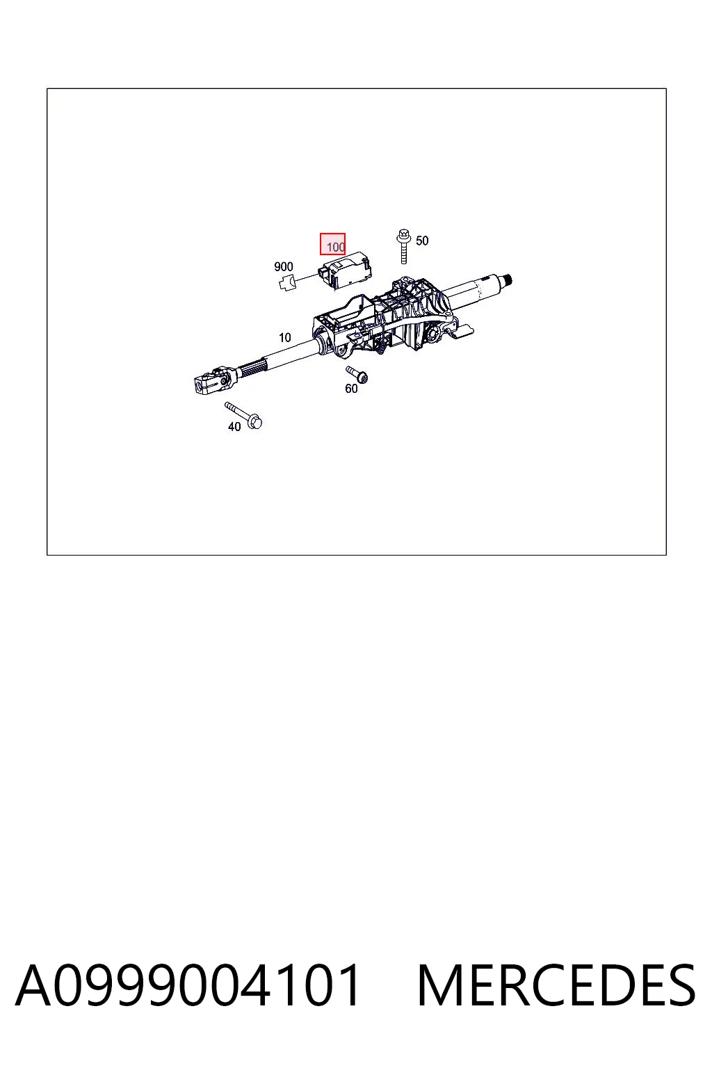 A0999004101 Mercedes Електронний модуль рульової колонки