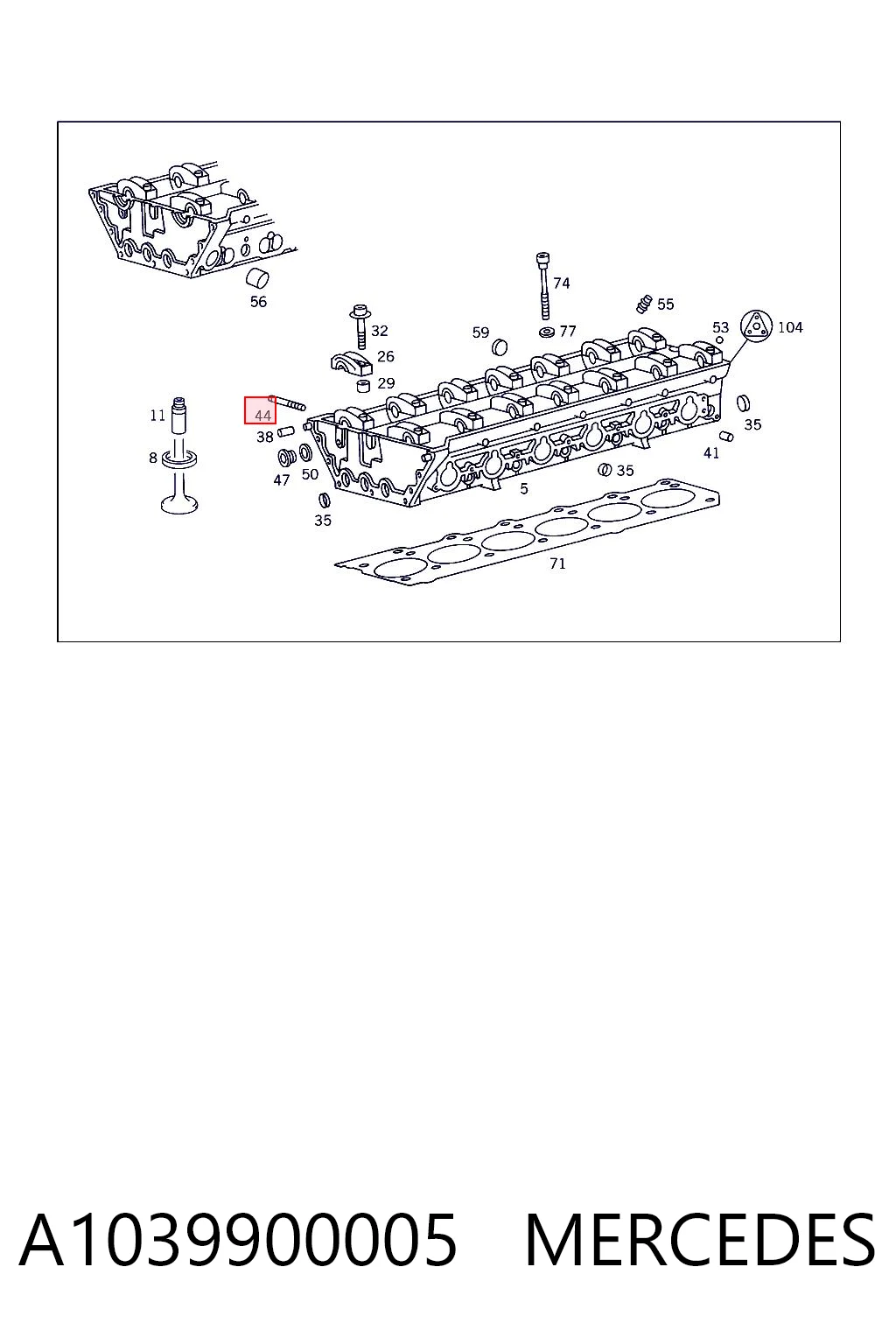 Шпилька випускного колектора Chrysler 06507829AA