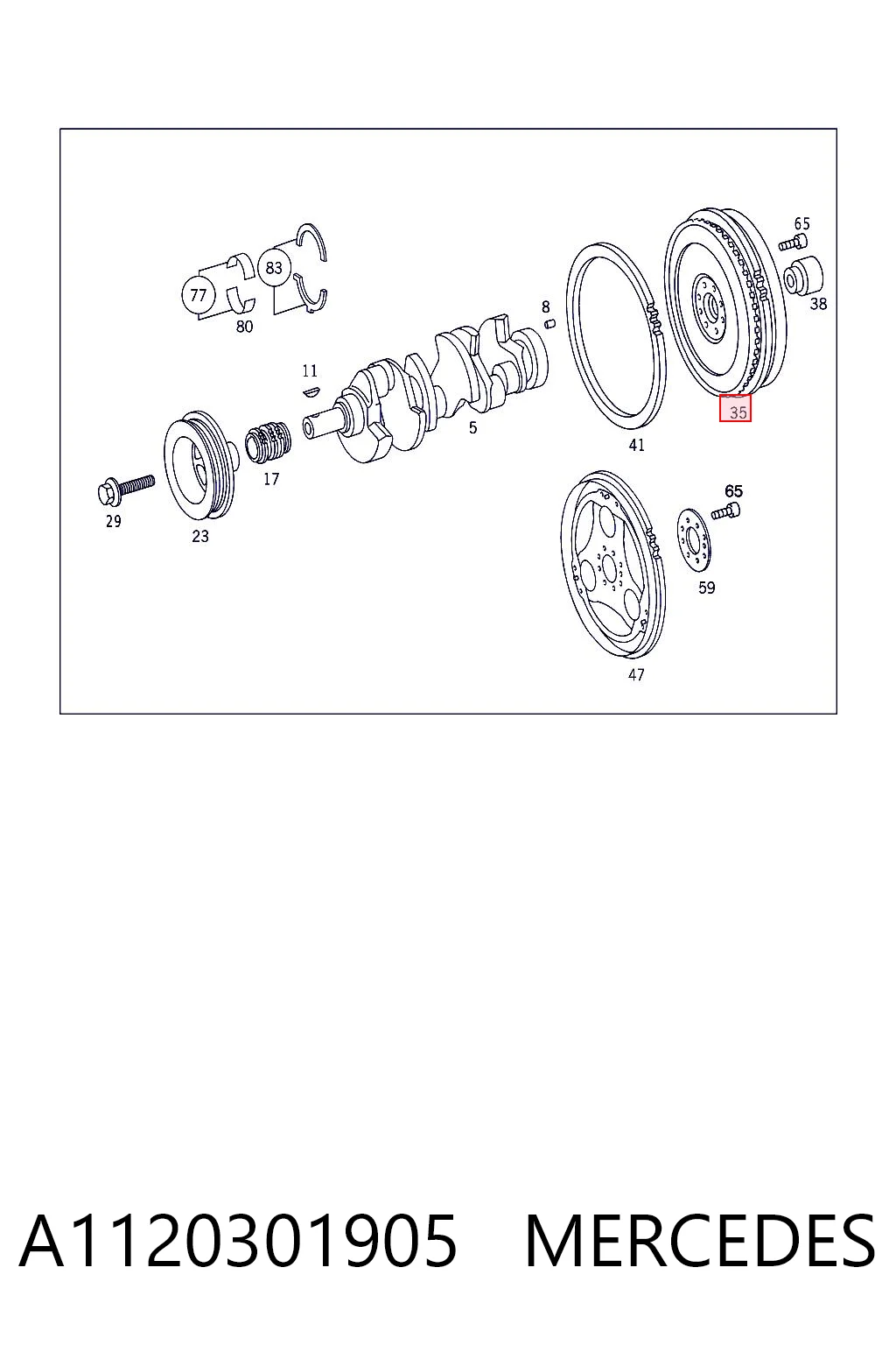 Маховик двигуна Chrysler 5135807AB ціна, від 190.03 USD