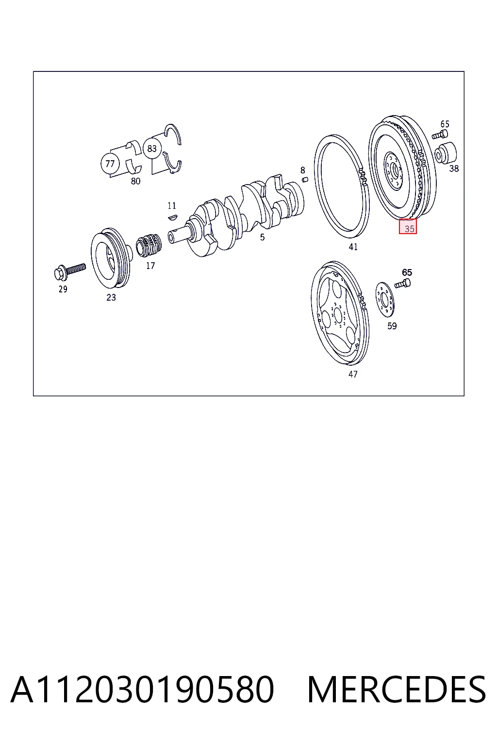 5135807AB Chrysler Демпферний маховик