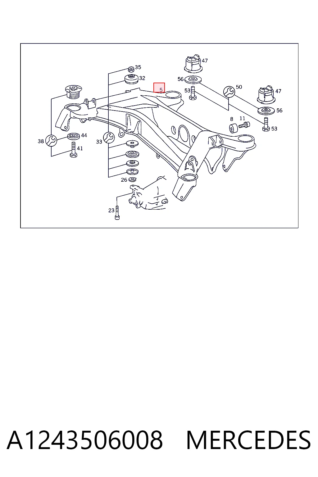 Купити Балка задня Mercedes E  S124
