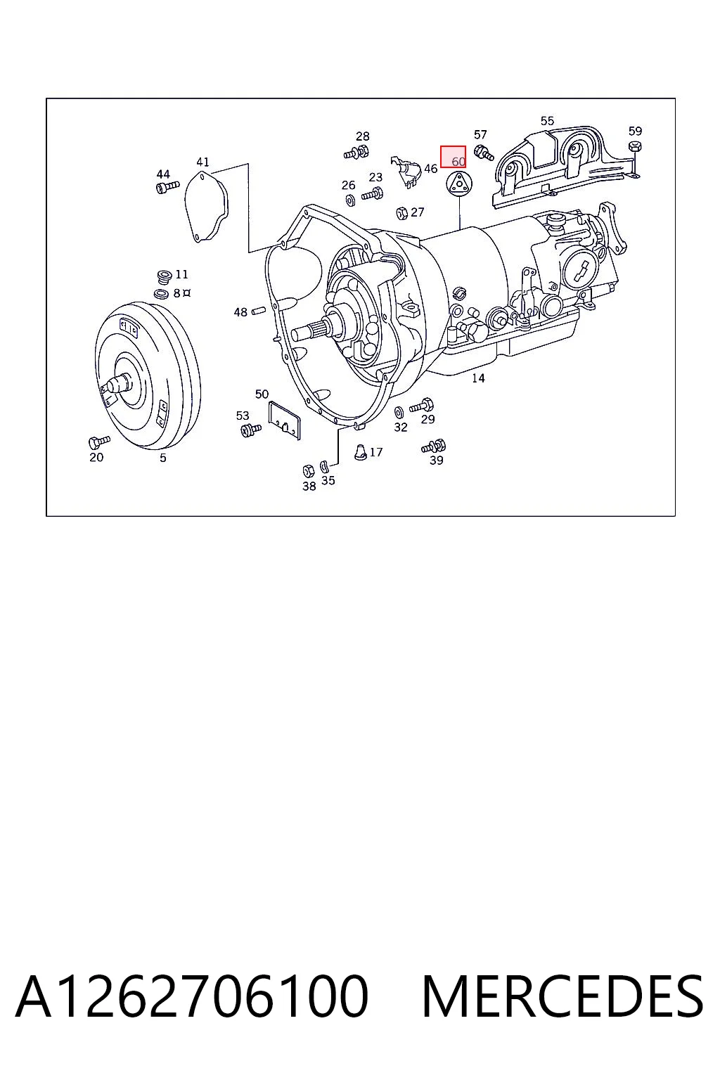 Ремкомплект АКПП A1262704301 Mercedes