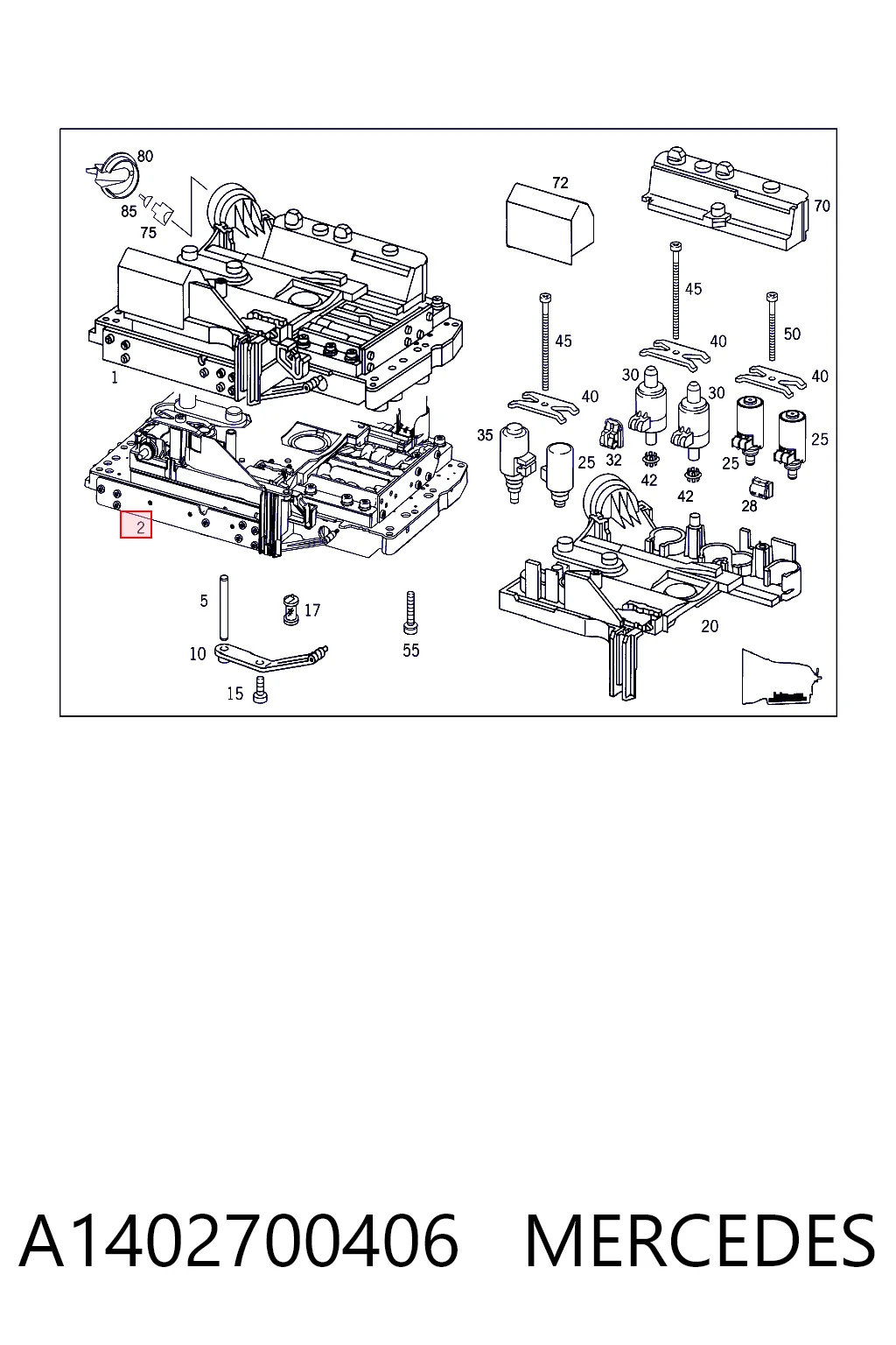  Mercedes A140270060687 ціна, від 92.37 USD