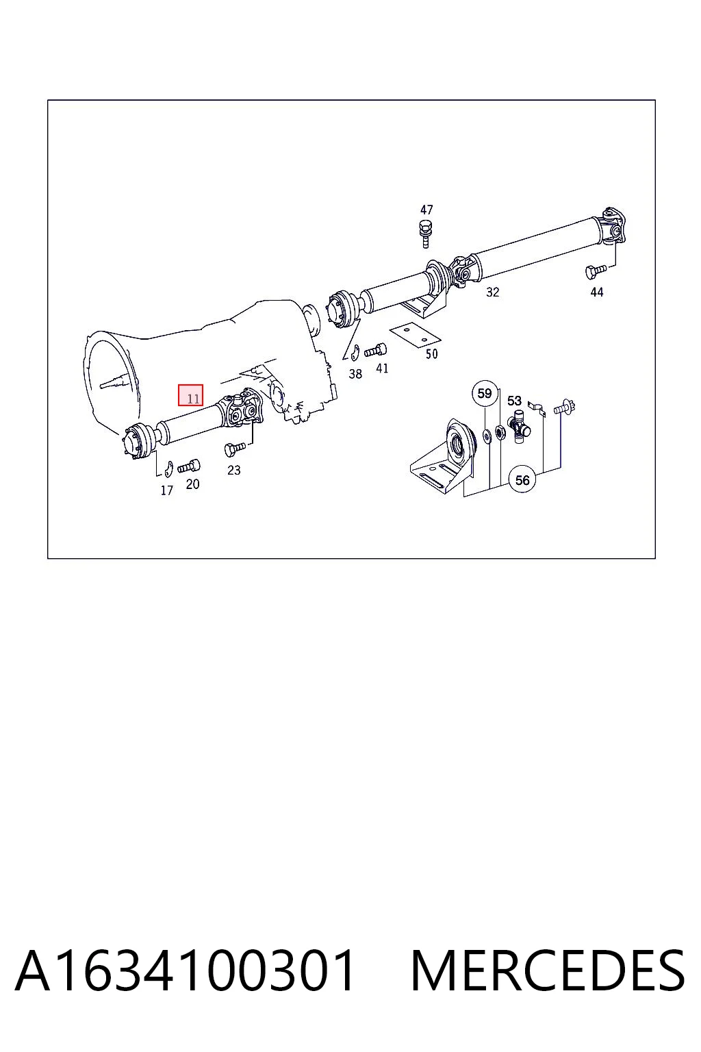 Купити BB3344 Posterparts Кардан передній
