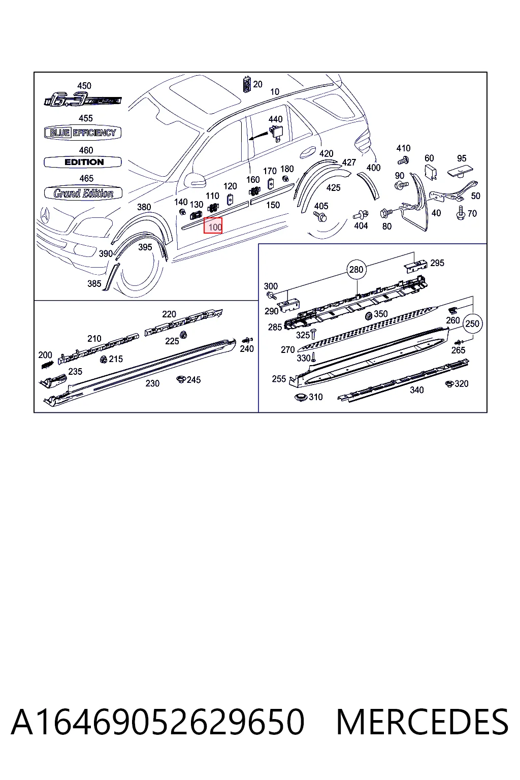 Кронштейн бампера переднього Mercedes A16469052629999