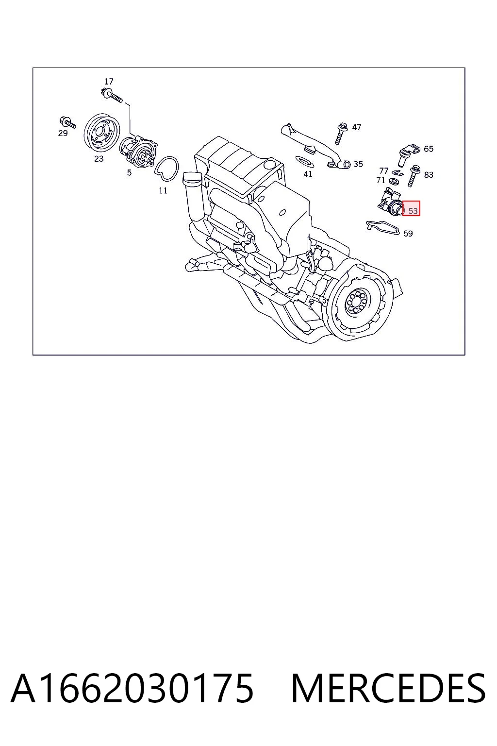 A1662030175 Mercedes Авто термостат