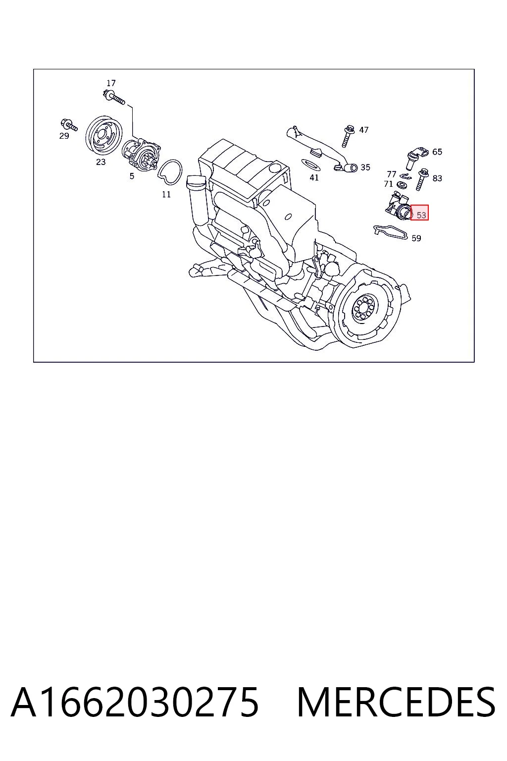 A1662030275 Mercedes Авто термостат