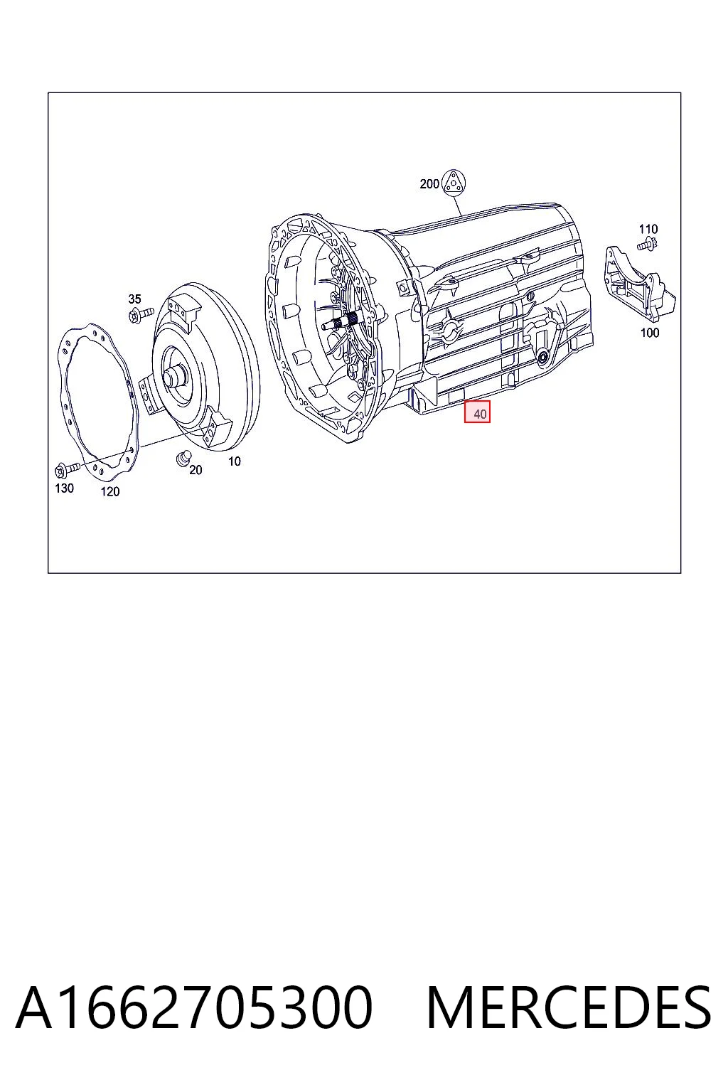 Коробка передач автомат Mercedes ML/GLE позашляховик (W166) (2011 - 2014) ціна, від 1140.31 USD