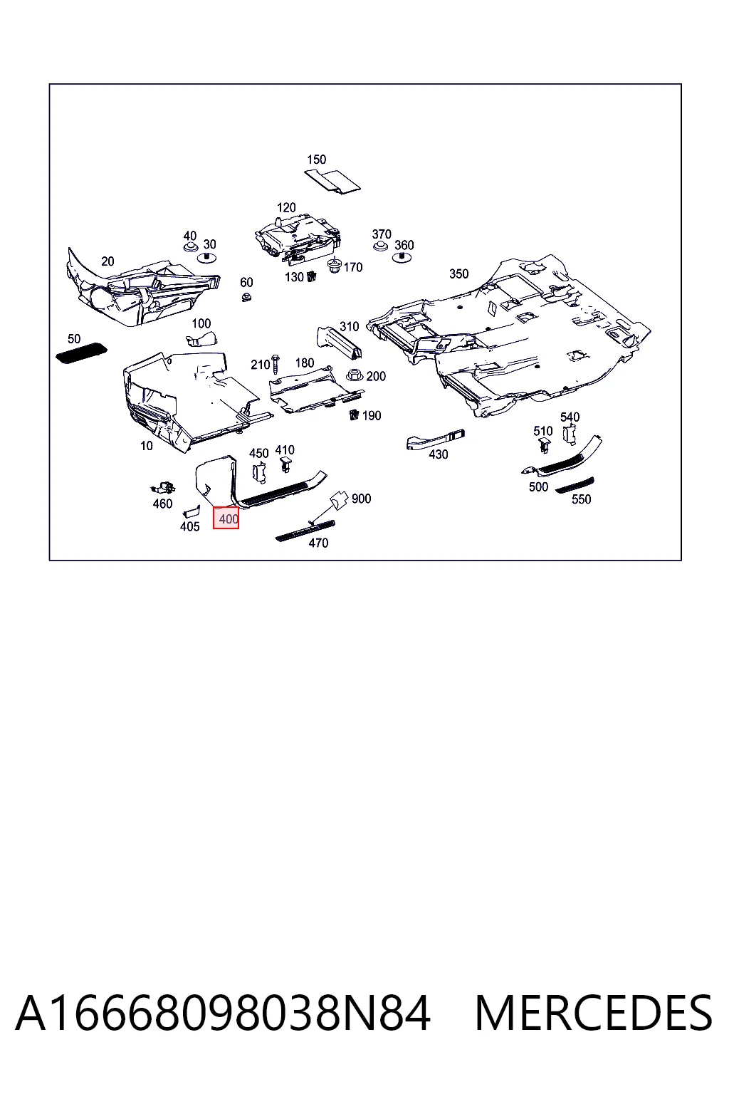  Mercedes A1666809803 ціна, від 44.33 USD