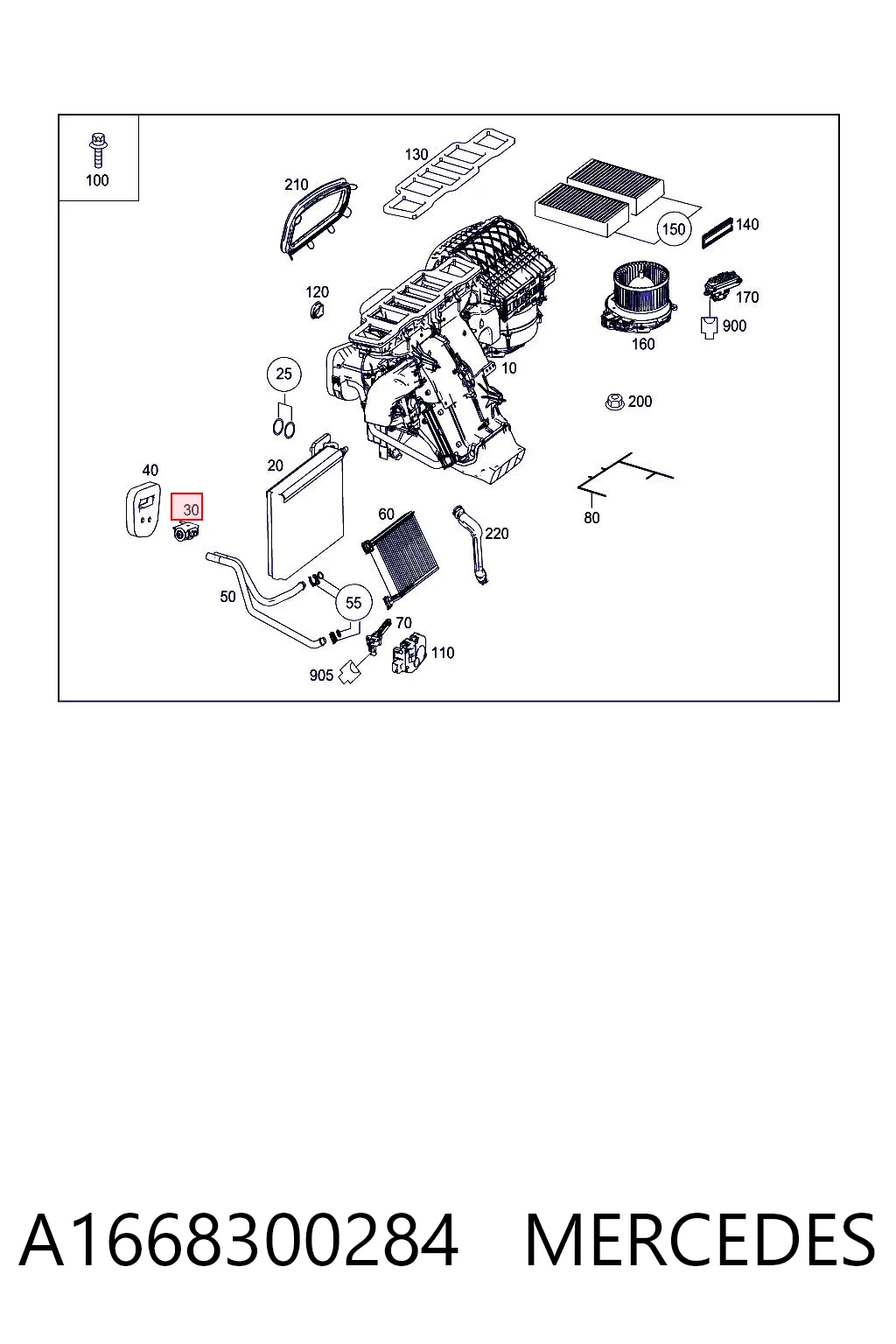 A1668300284 Mercedes Клапан розширювальний