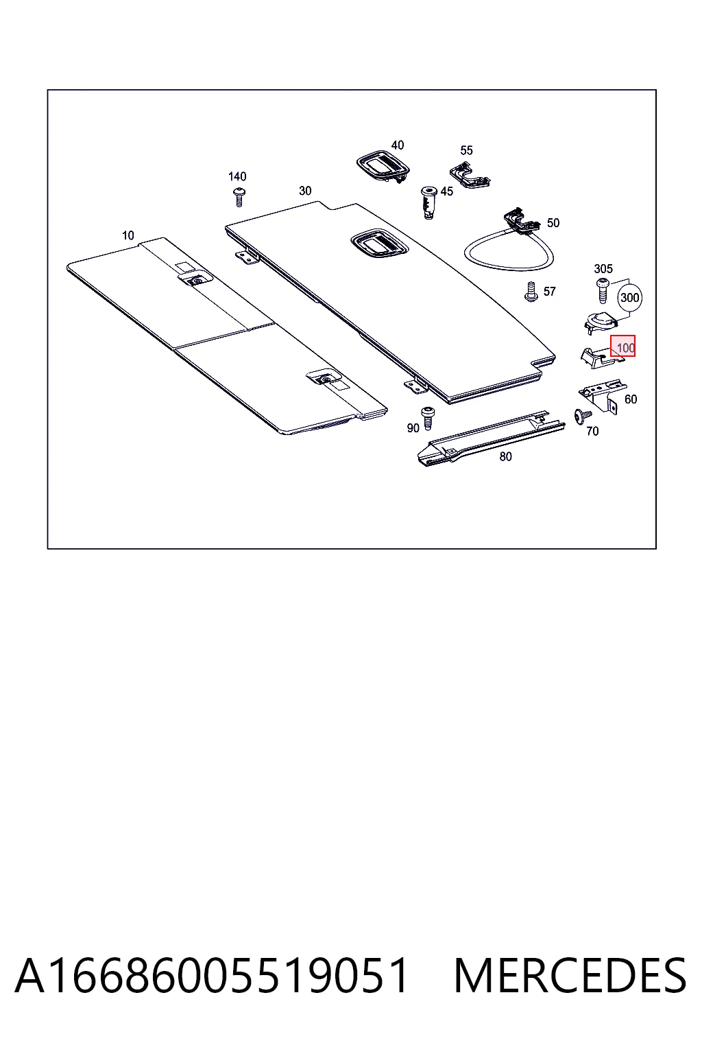 A1668600551 Mercedes 
