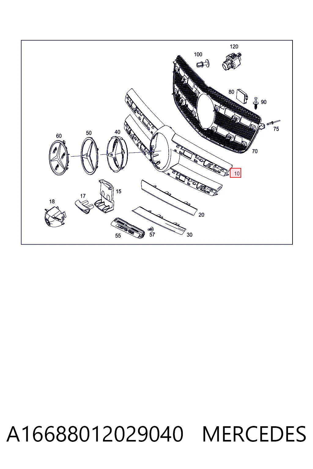 A16688012029040 Mercedes