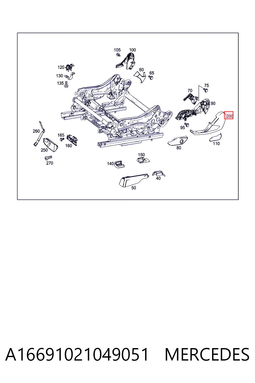  Mercedes A16691021047E94 ціна, від 22.57 USD