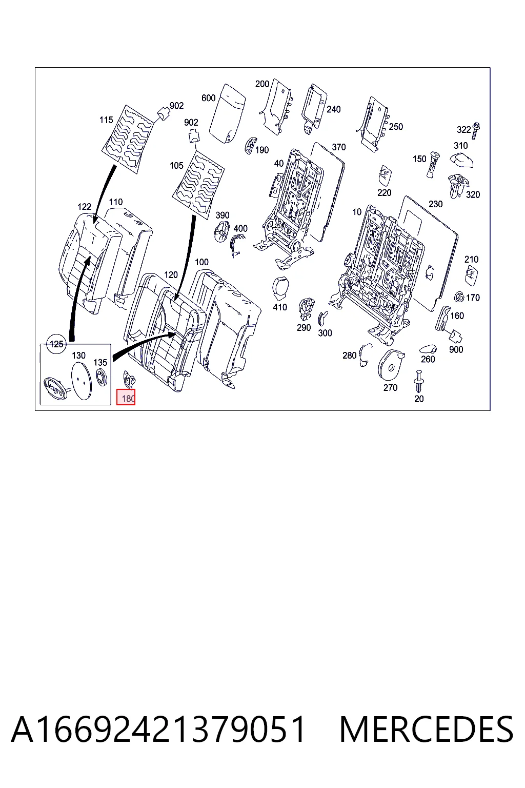  Mercedes A1669242137 ціна, від 14.22 USD