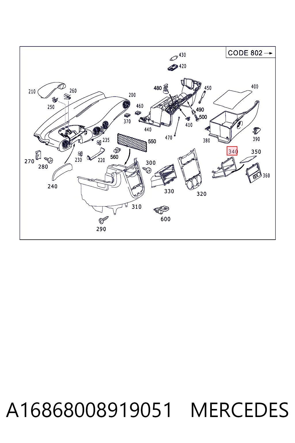 A1686800891 Mercedes 