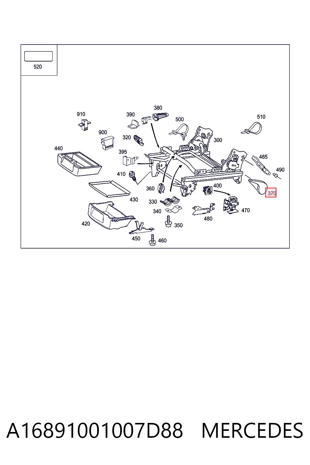 A16891001007D88 Mercedes 