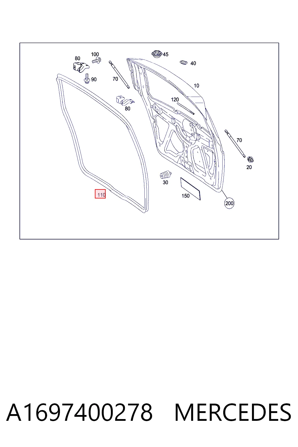 Купити A1697401278 Mercedes 