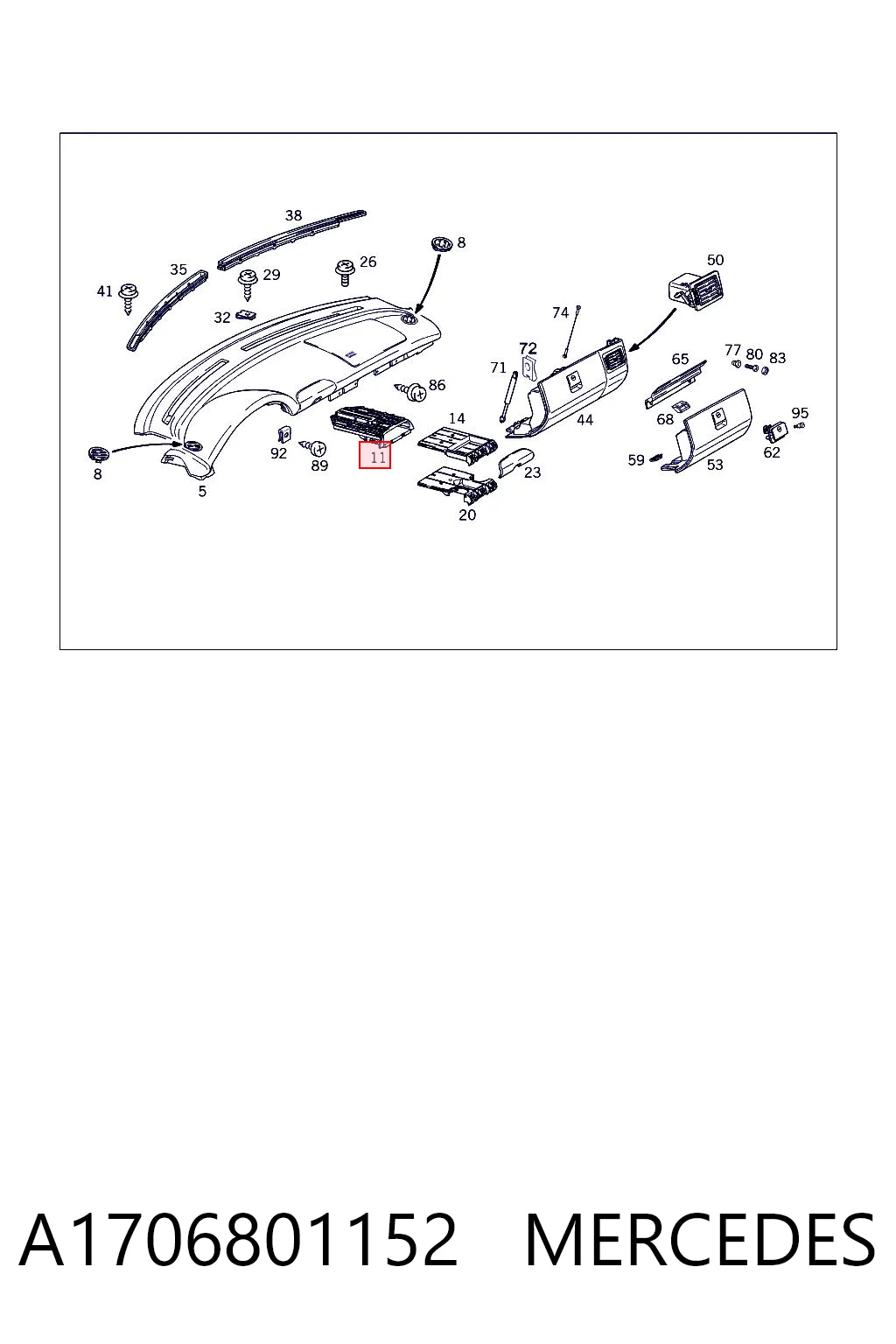 A1706801152 Mercedes