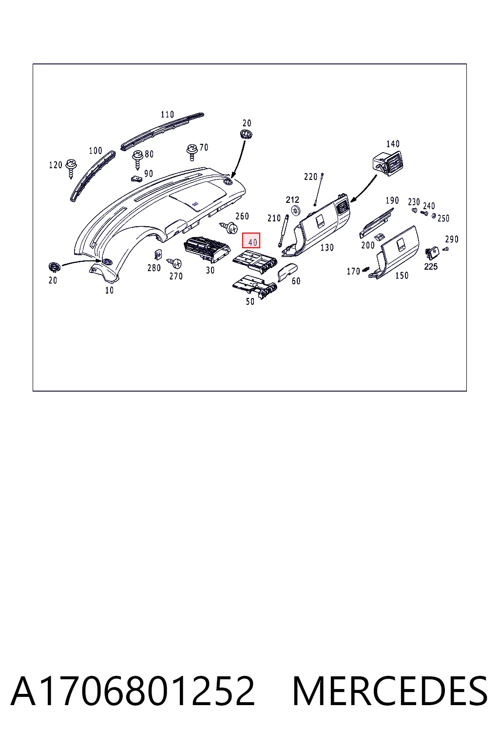A1706801252 Mercedes