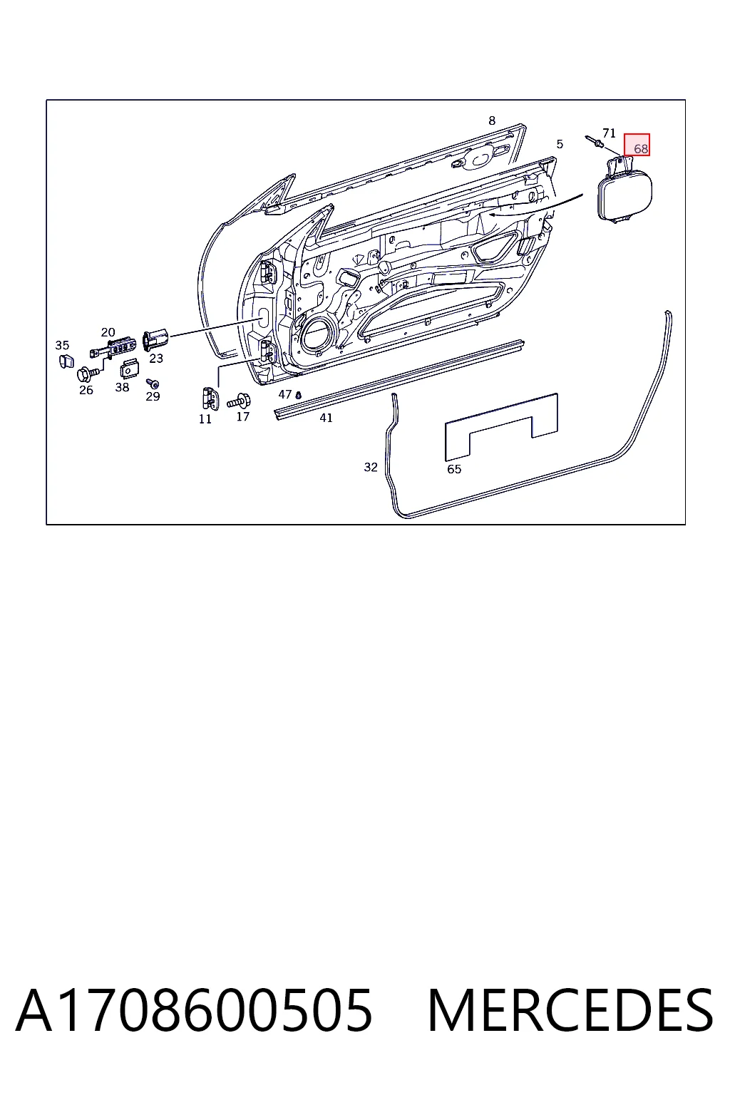A1708600505 Mercedes