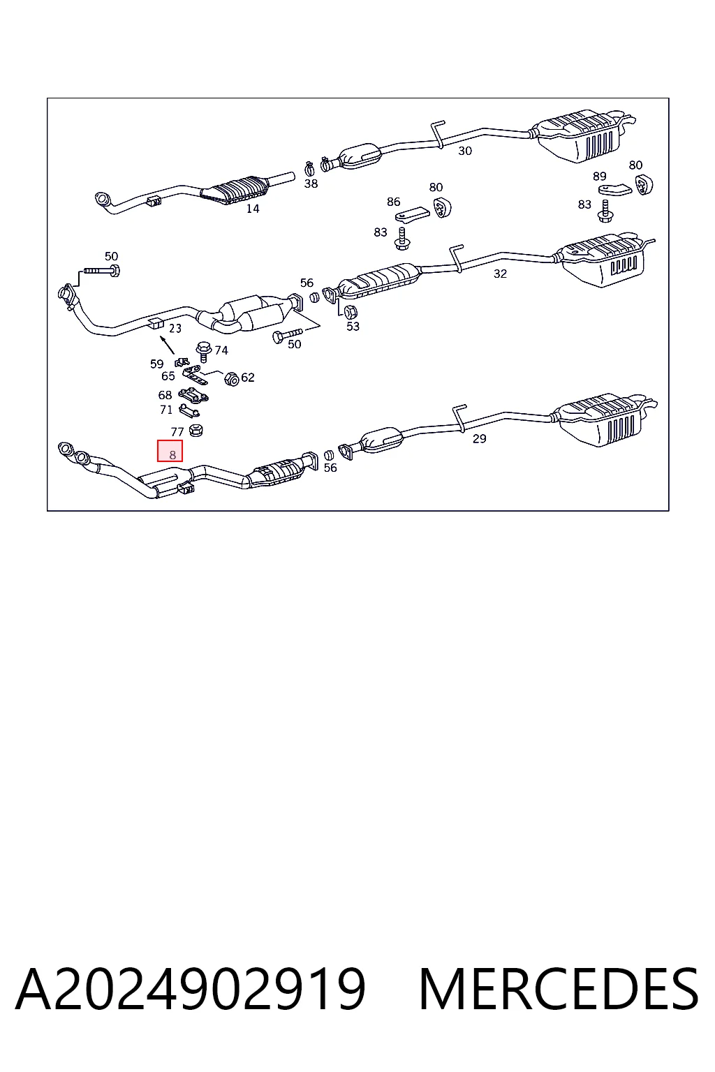 Купити Каталізатор Audi A4 B5 8D2