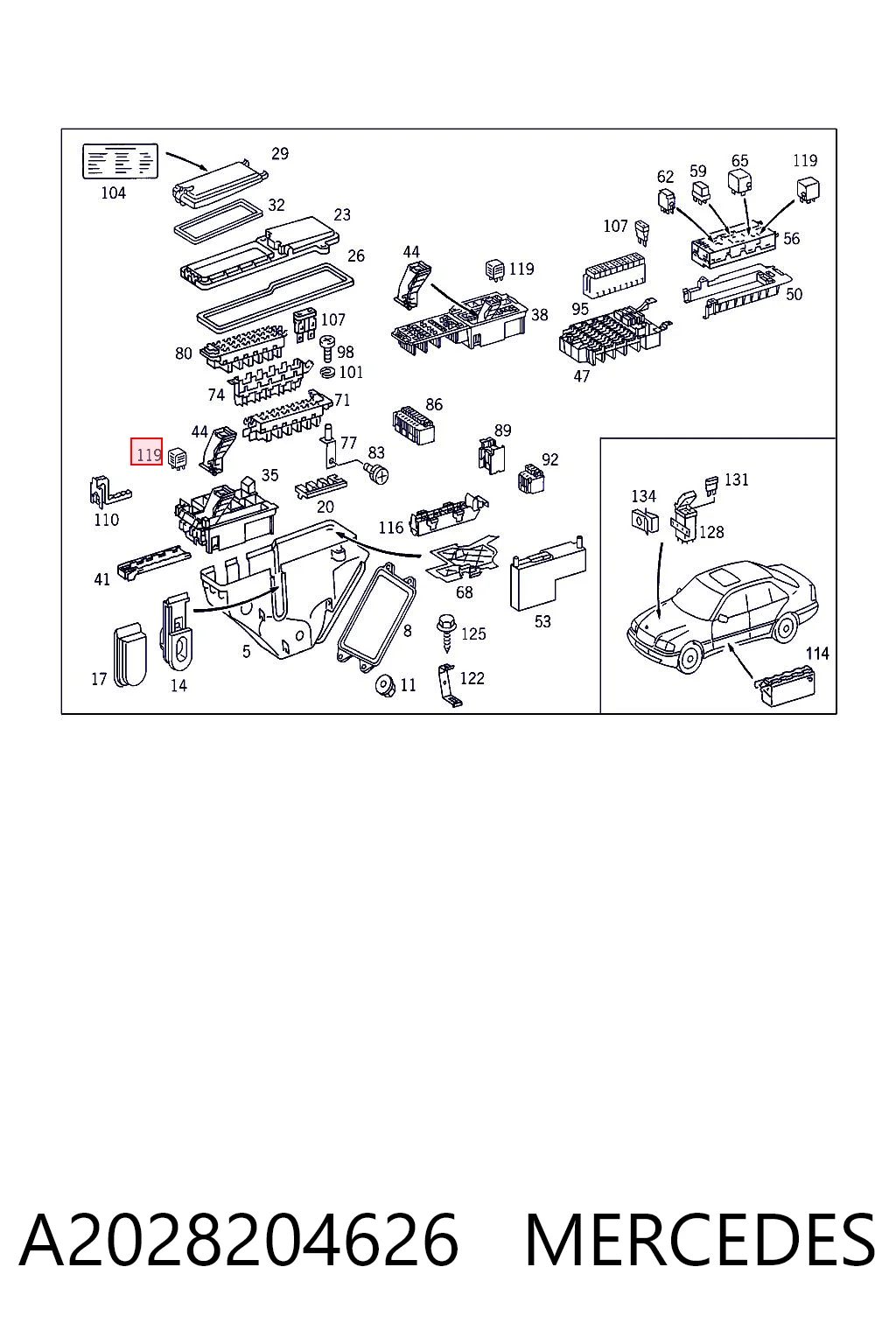 A2028204626 Mercedes 