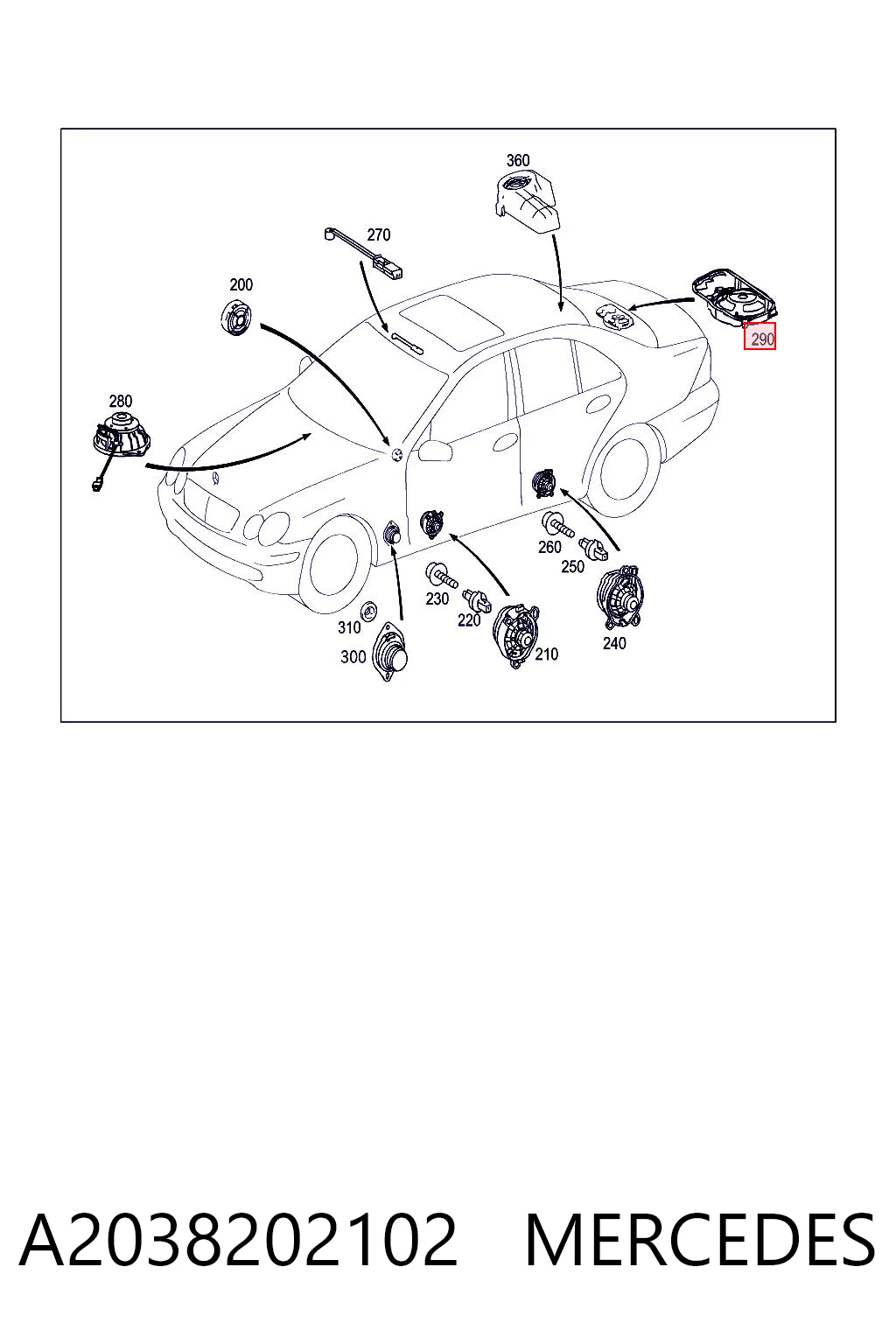 A2038202102 Mercedes