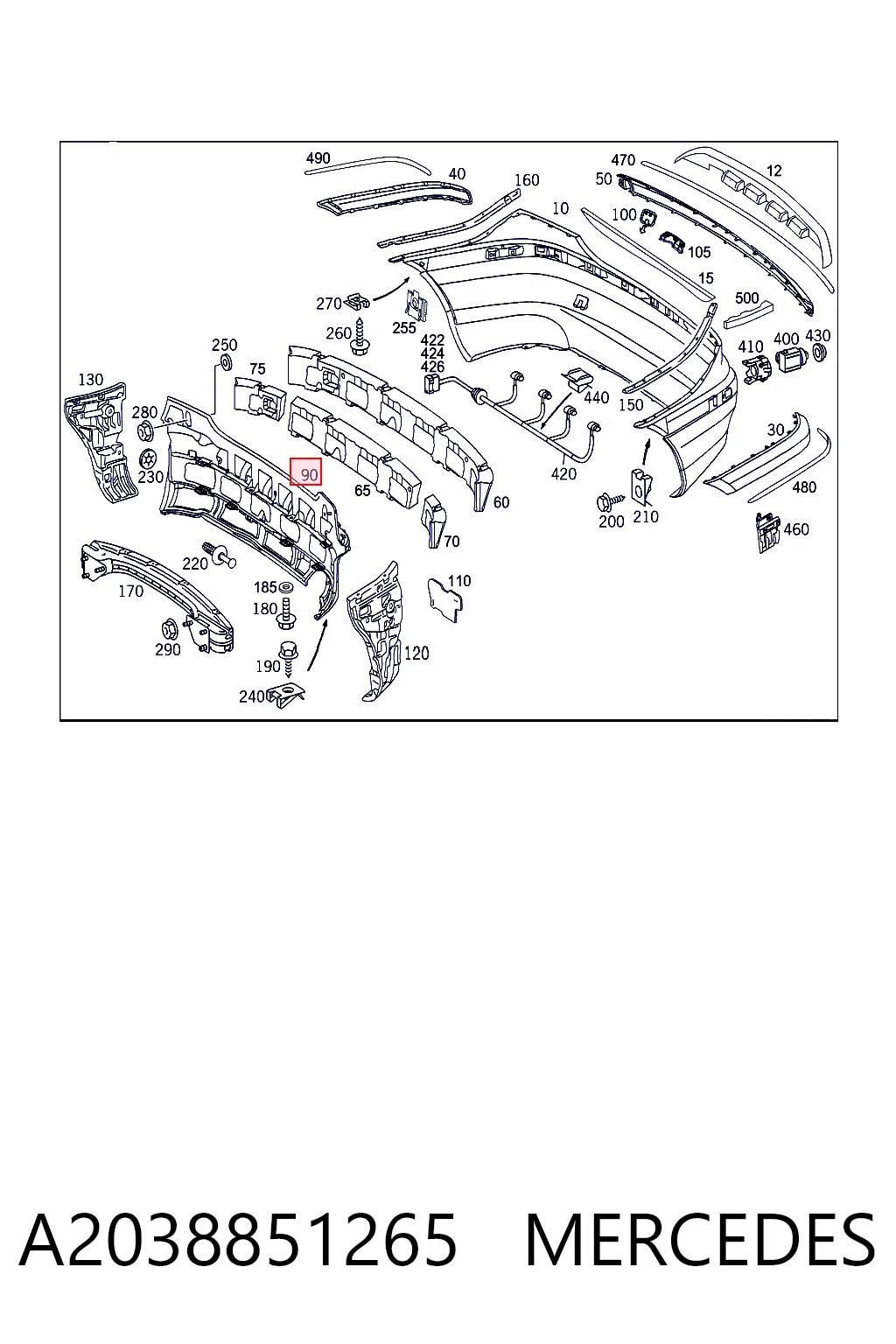 A2038851265 Mercedes