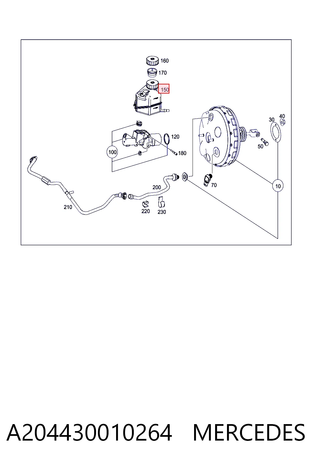 Бачок ГГЦ Mercedes C седан (W204) (2007 - 2014) ціна, від 10.14 USD