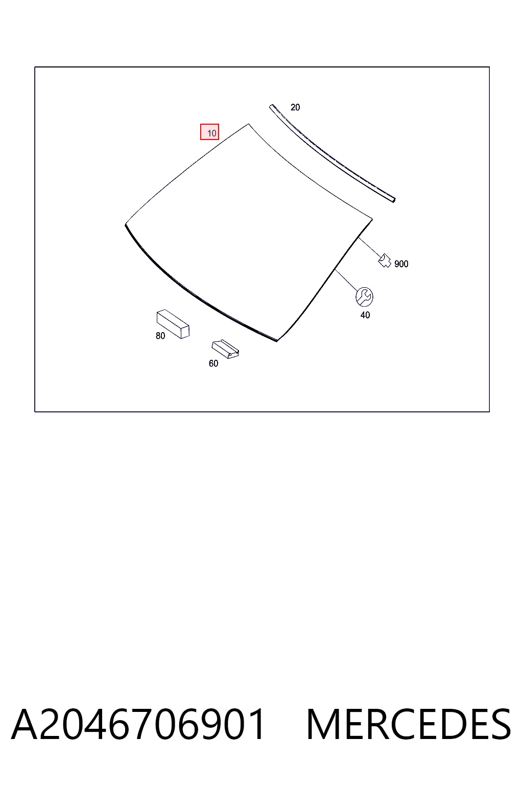 Лобове скло AB60435C Pilkington