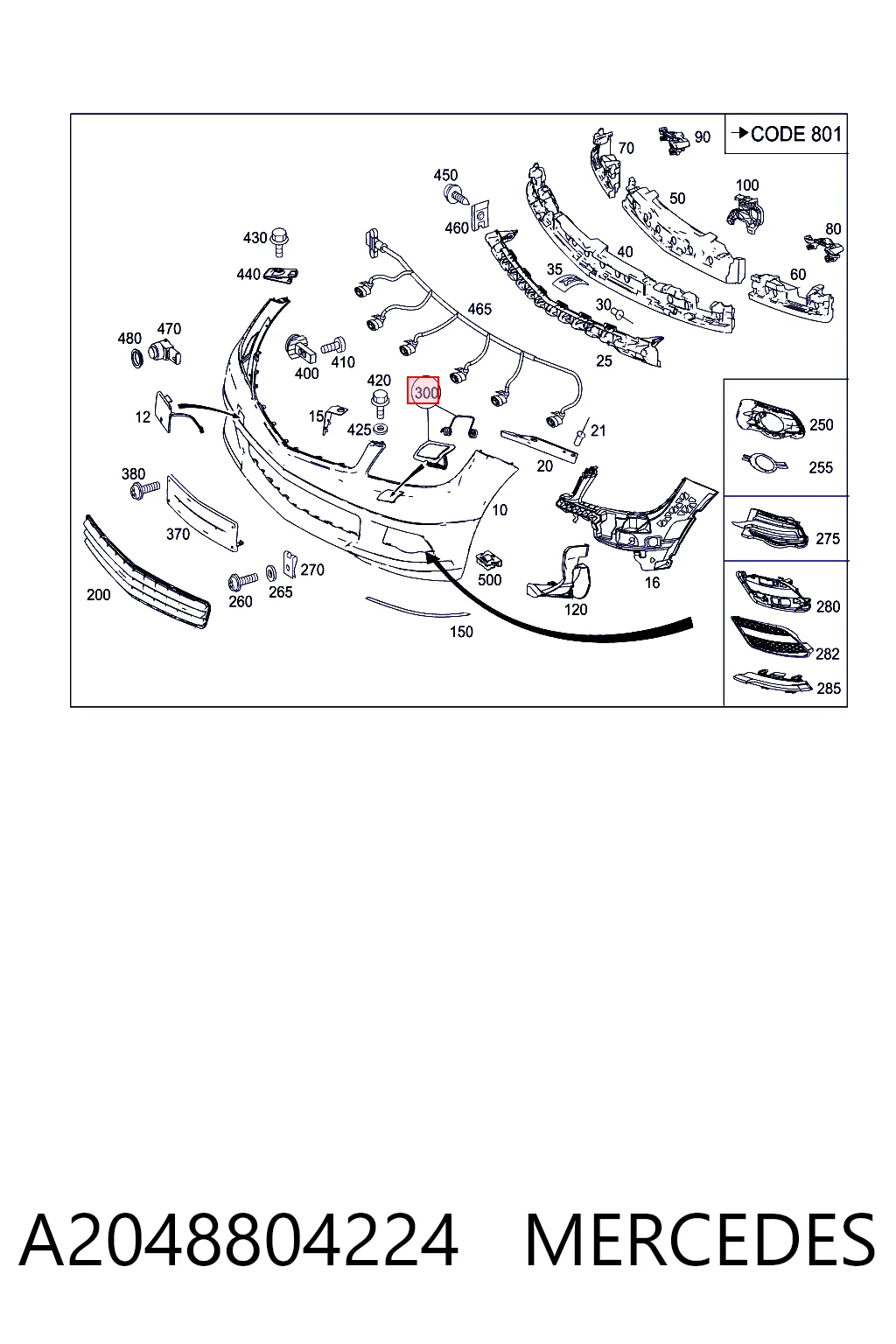 A2048804224 Mercedes 