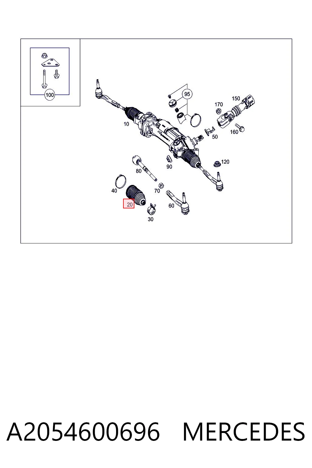 39645 Lemforder Пильник рульової