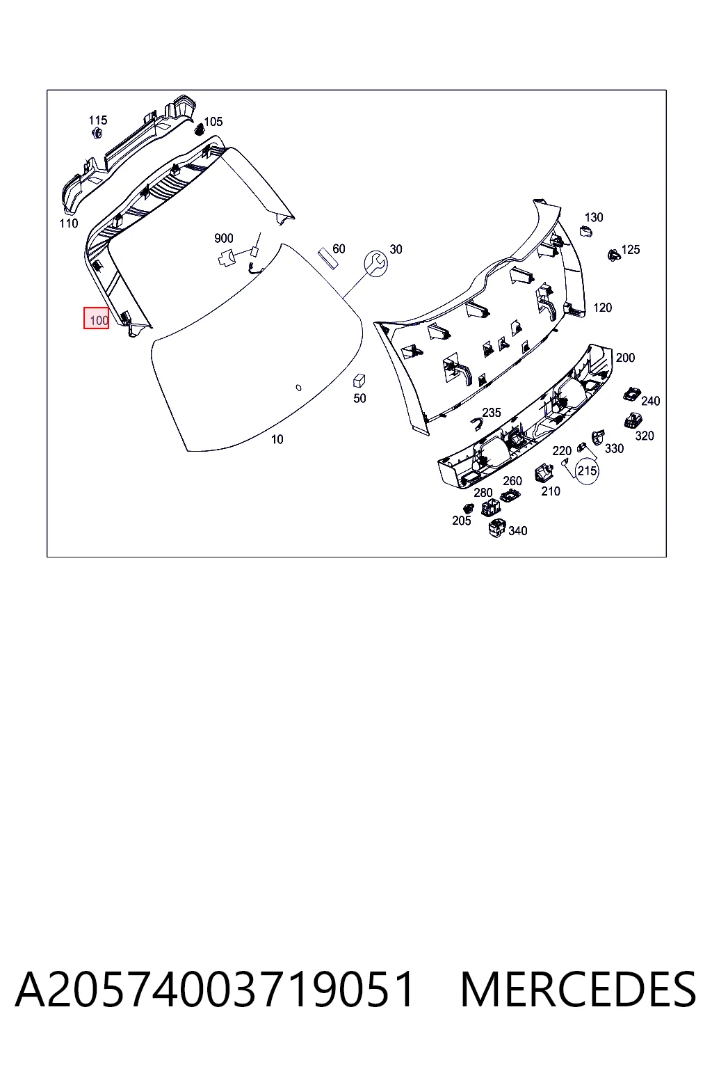 A2057400371 Mercedes 