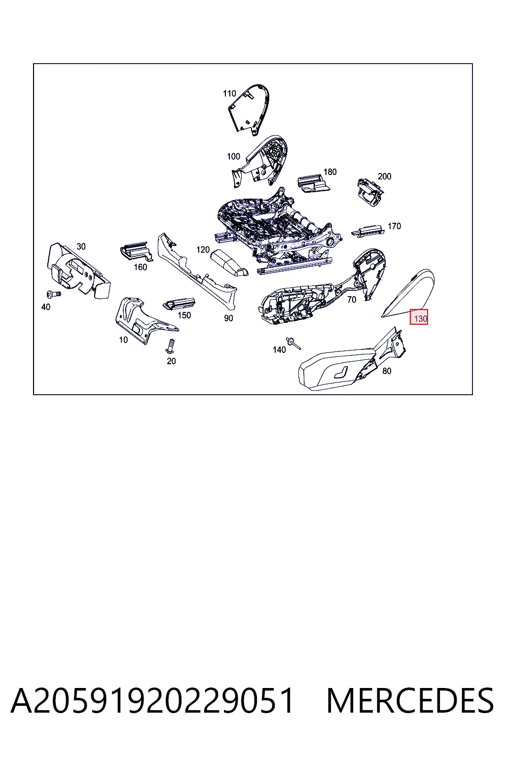  Mercedes A20591920227P93 ціна, від 12.67 USD