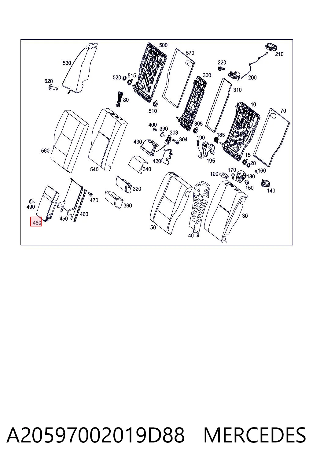 A2059700201 Mercedes 