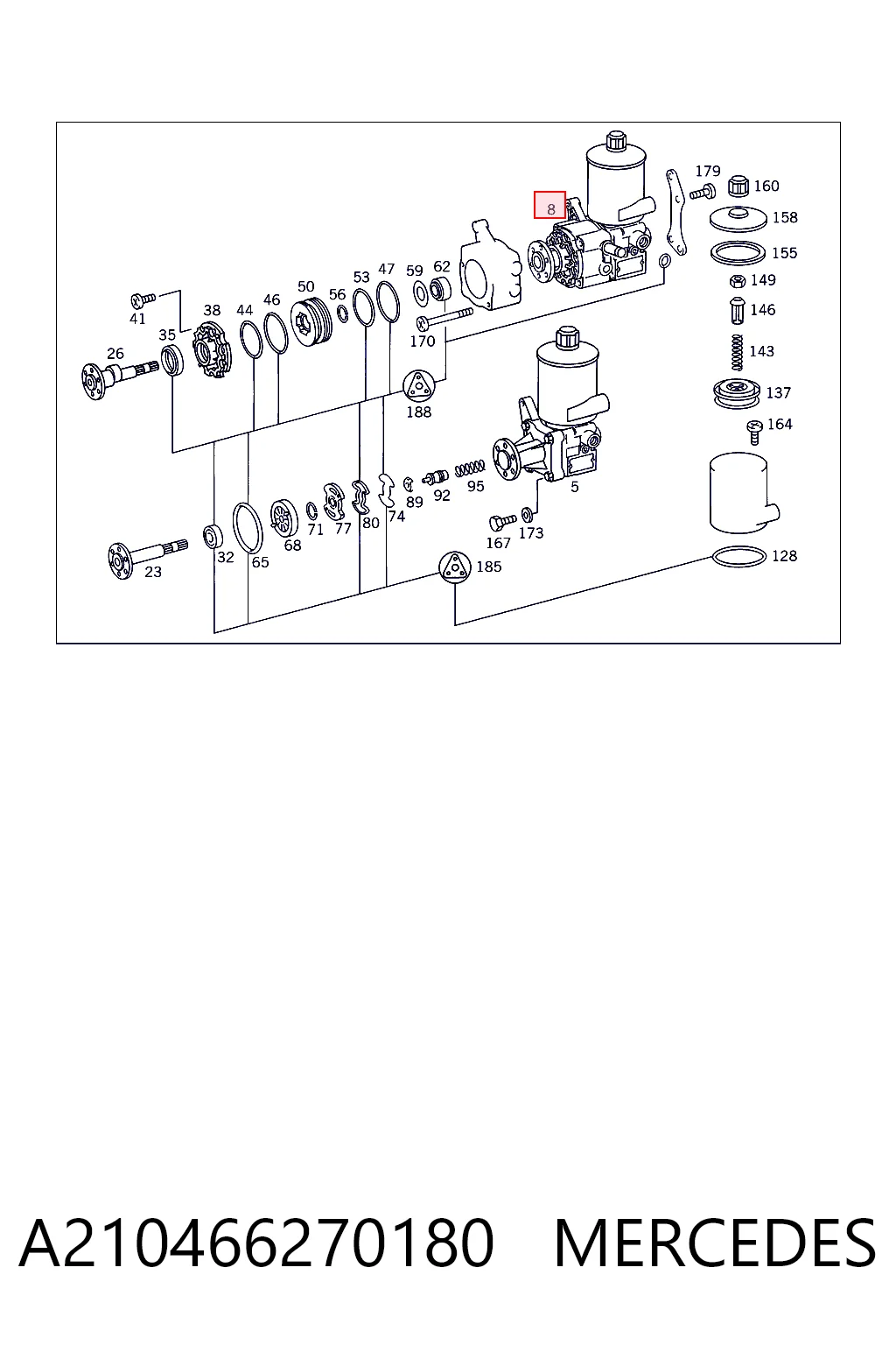 Насос ГПК ZF Parts 8691900503 ціна, від 63.35 USD