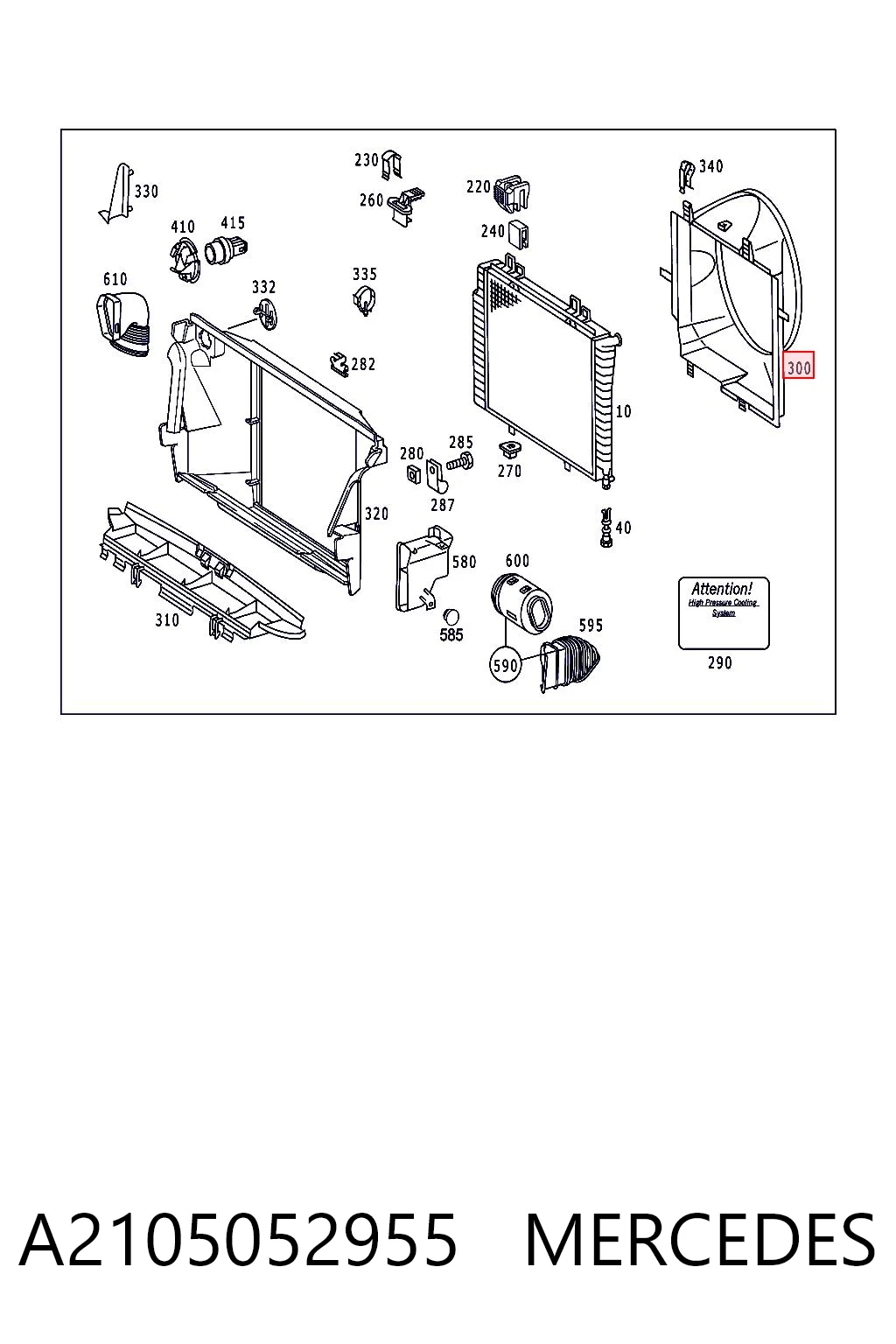 A2105052955 Mercedes