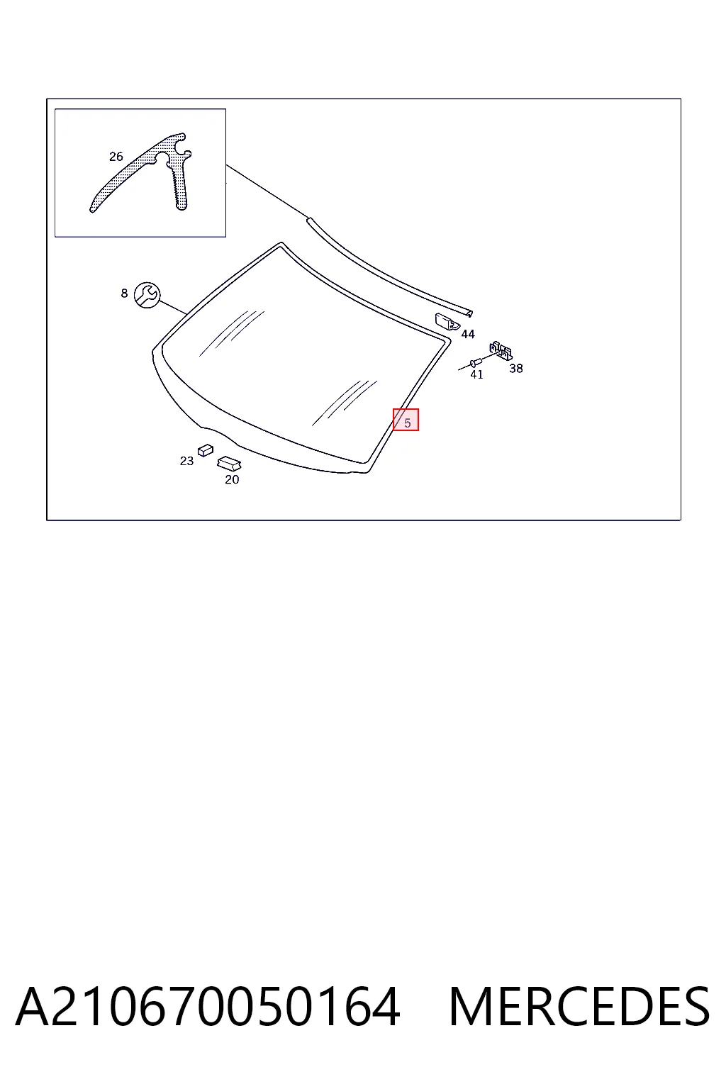 Скло лобове Pilkington AB26362A