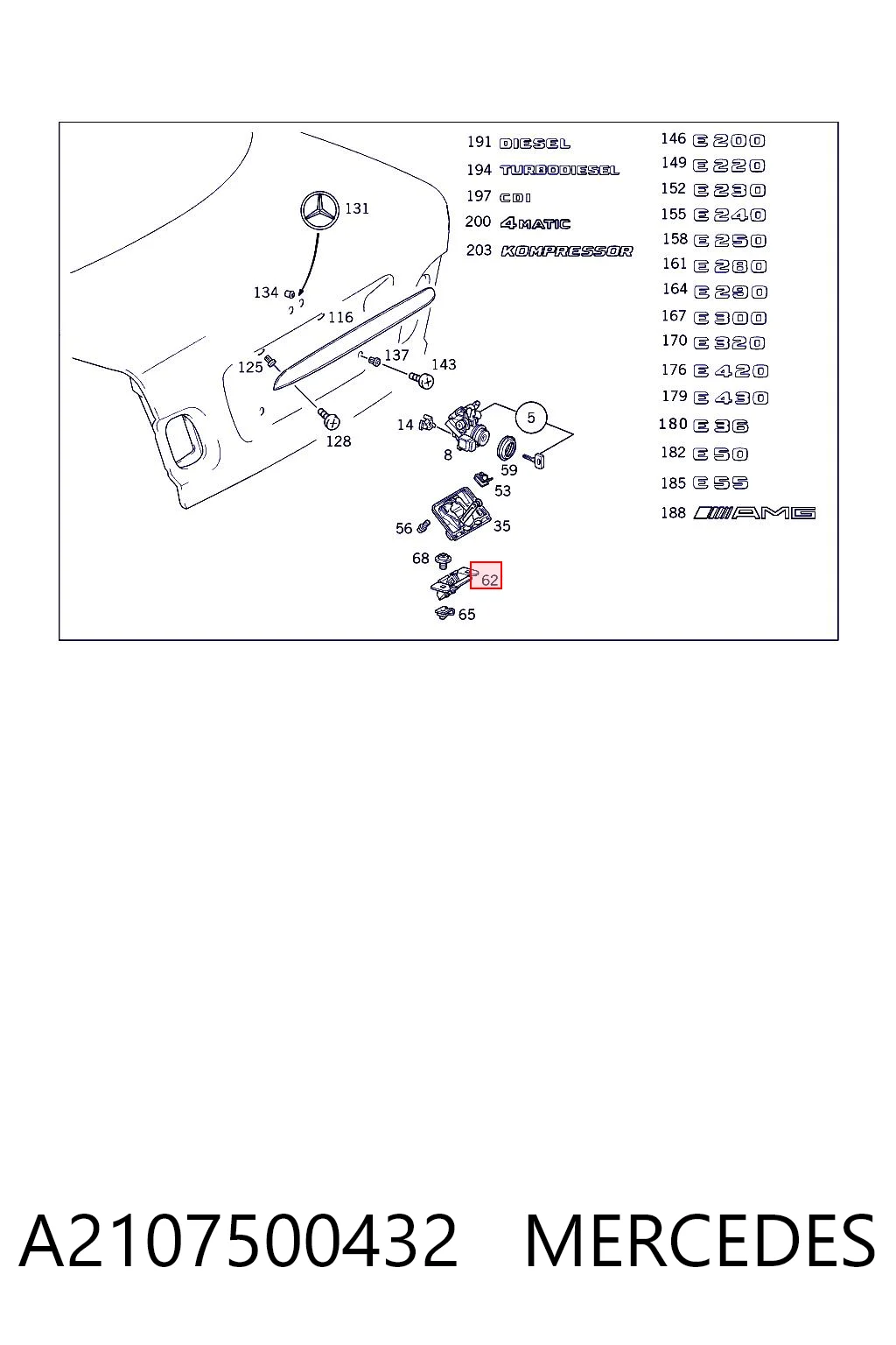 A2107500432 Mercedes