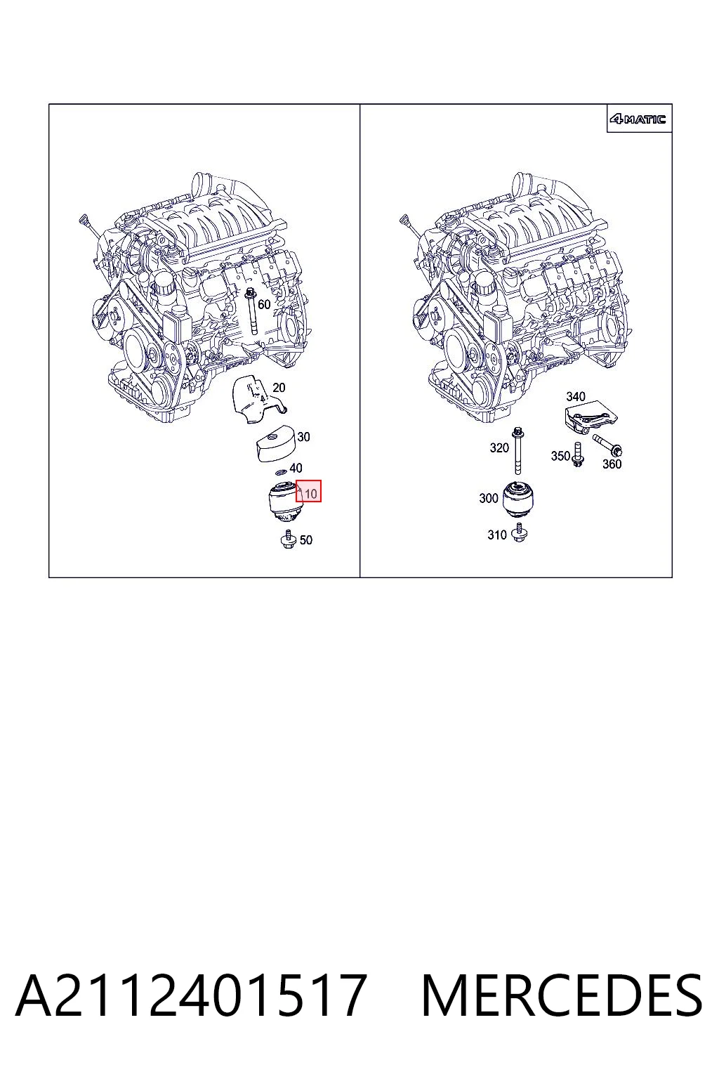 Права подушка двигуна Polcar MEEM022 ціна, від 56.72 USD