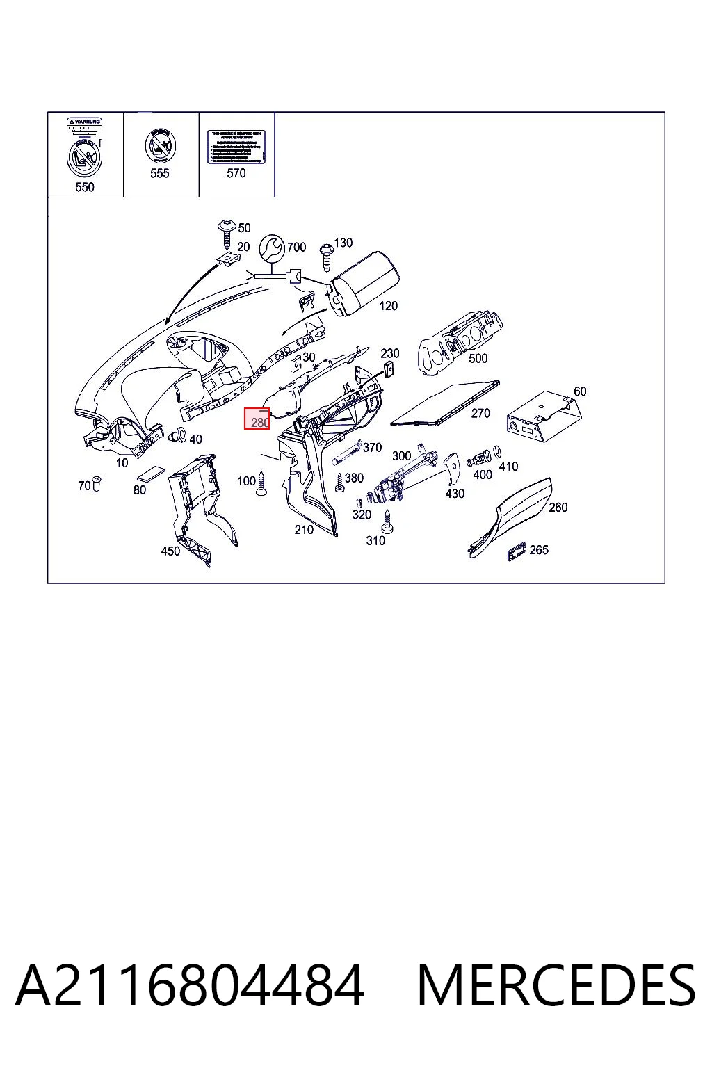 A2116804484 Mercedes