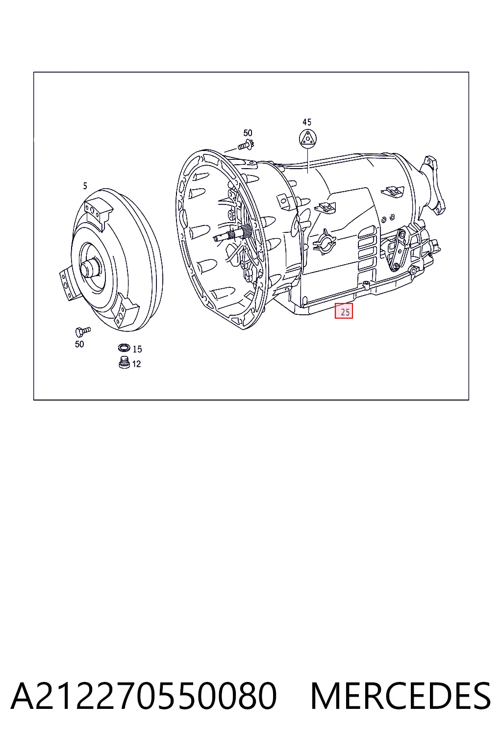 Автоматична коробка передач на Mercedes C  W204