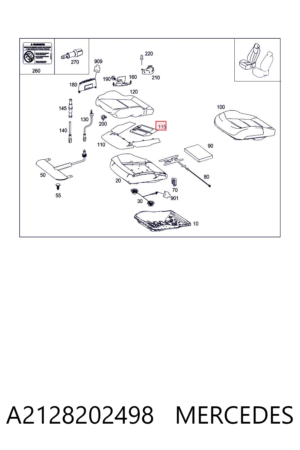 A2128202498 Mercedes