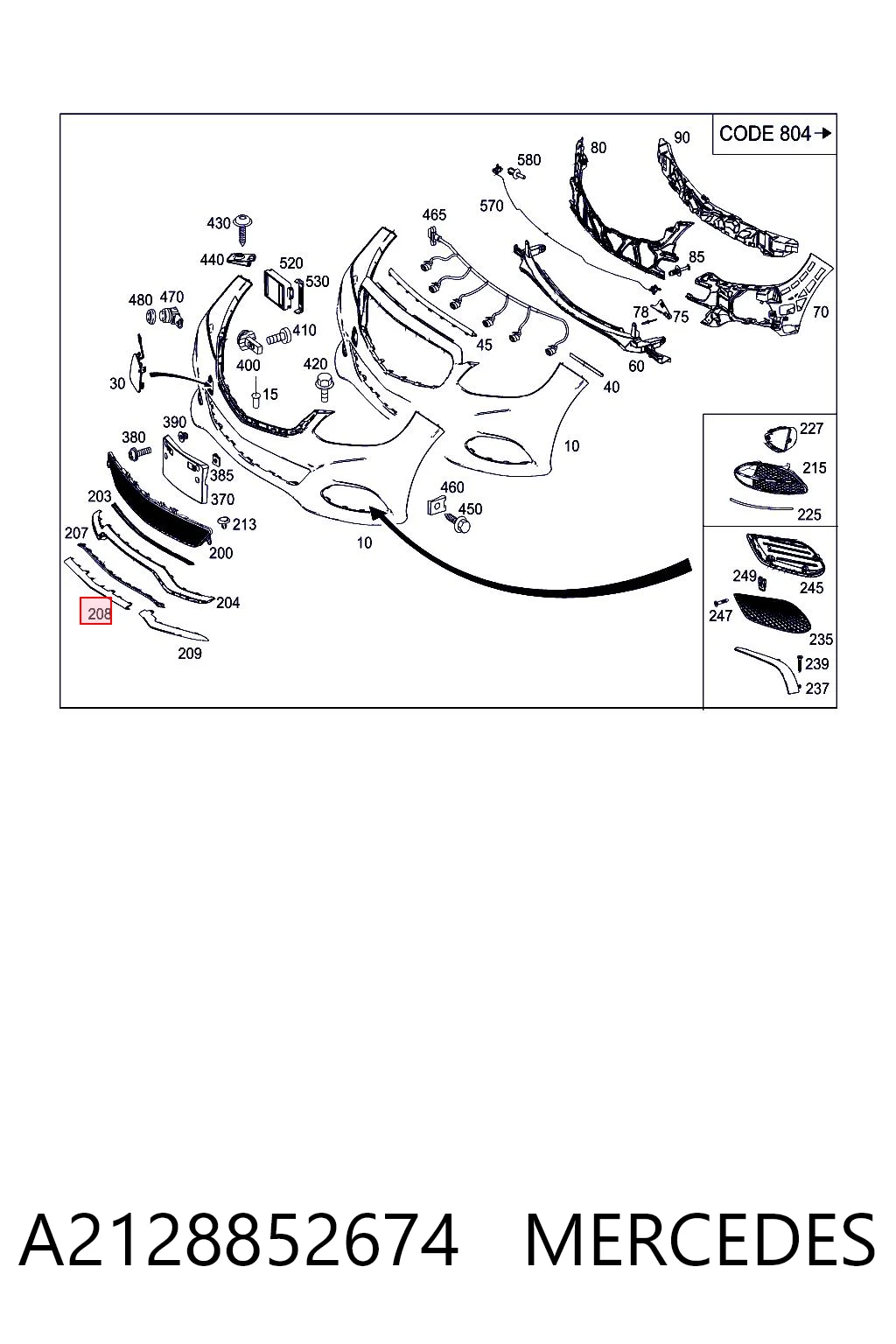 A2128852674 Mercedes 