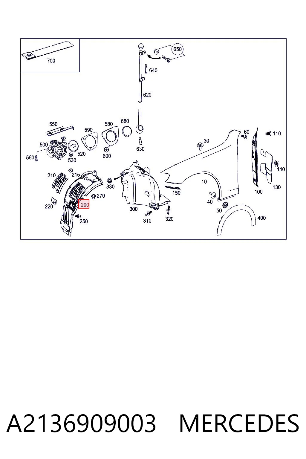 A2136909003 Mercedes